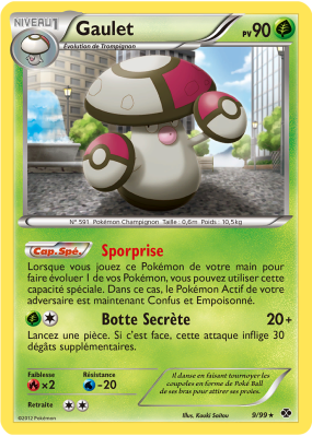 Carte Pokémon Gaulet 9/99 Rare Destinées Futures
