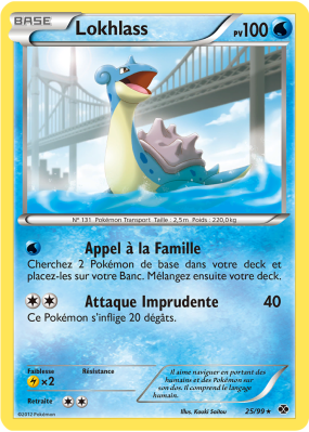 Carte Pokémon Lokhlass 25/99 Rare Destinées Futures