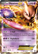 Carte Pokémon Mewtwo-EX 54/99 Ultra Rare Destinées Futures