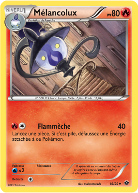 Carte Pokémon Mélancolux 19/99 Peu commune Destinées Futures