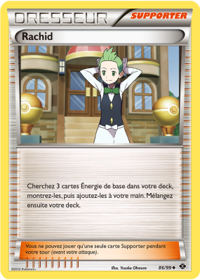 Carte Pokémon Rachid 86/99 Peu commune Destinées Futures