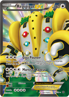 Carte Pokémon Regigigas-EX 99/99 Ultra Rare Destinées Futures