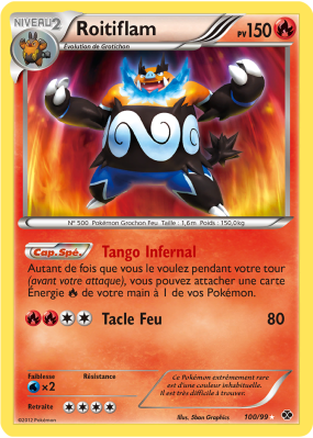 Carte Pokémon Roitiflam 100/99 Ultra Rare Destinées Futures