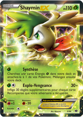Carte Pokémon Shaymin-EX 5/99 Ultra Rare Destinées Futures