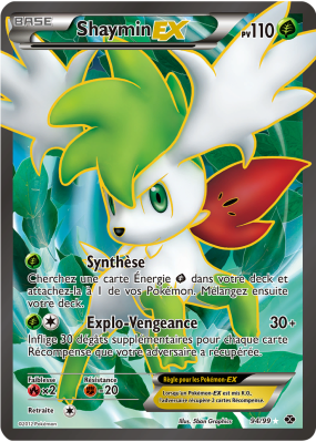 Carte Pokémon Shaymin-EX 94/99 Ultra Rare Destinées Futures