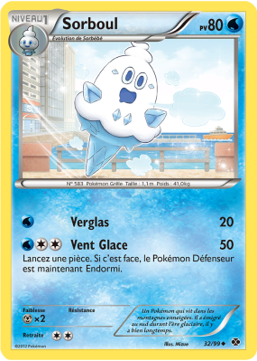 Carte Pokémon Sorboul 32/99 Peu commune Destinées Futures
