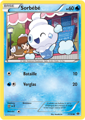 Carte Pokémon Sorbébé 31/99 Commune Destinées Futures