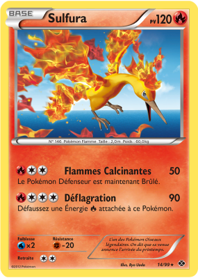 Carte Pokémon Sulfura 14/99 Holographique Destinées Futures