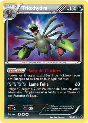 Carte Pokémon Trioxhydre 103/99 Ultra Rare Destinées Futures