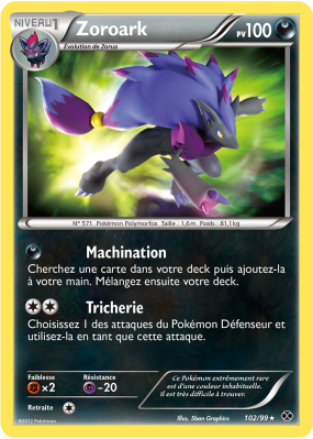 Carte Pokémon Zoroark 102/99 Ultra Rare Destinées Futures