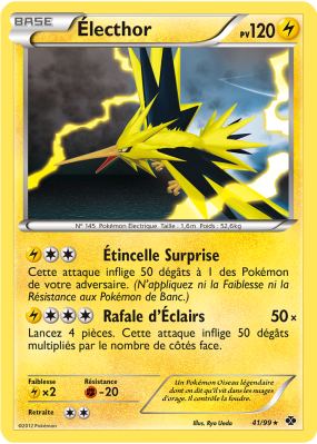 Carte Pokémon Électhor 41/99 Holographique Destinées Futures