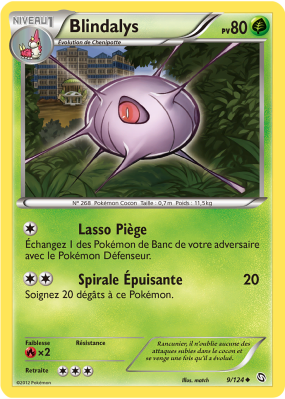 Carte Pokémon Blindalys 9/124 Peu commune Dragons Exaltés