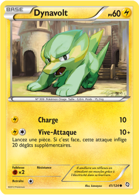 Carte Pokémon Dynavolt 41/124 Commune Dragons Exaltés