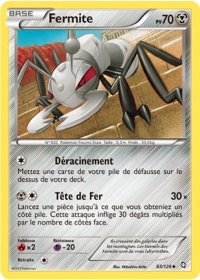 Carte Pokémon Fermite 83/124 Peu commune Dragons Exaltés