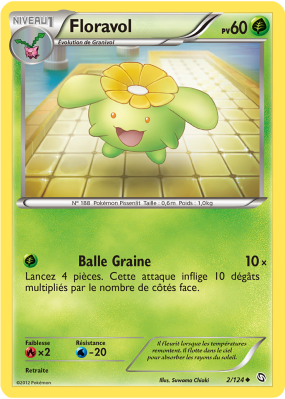 Carte Pokémon Floravol 2/124 Peu commune Dragons Exaltés