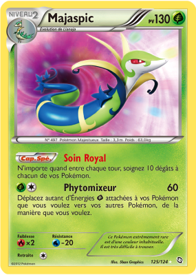 Carte Pokémon Majaspic 125/124 Ultra Rare Dragons Exaltés