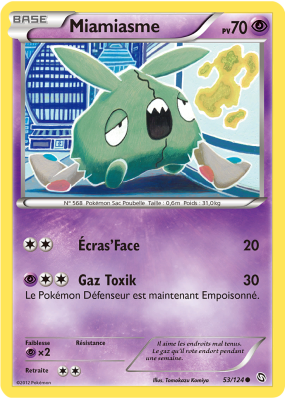 Carte Pokémon Miamiasme 53/124 Commune Dragons Exaltés