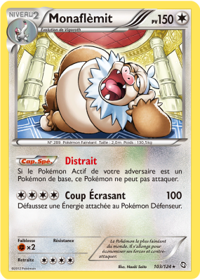 Carte Pokémon Monaflèmit 103/124 Holographique Dragons Exaltés