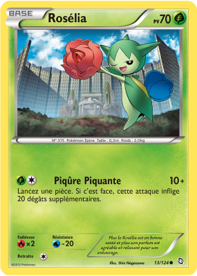 Carte Pokémon Rosélia 13/124 Peu commune Dragons Exaltés