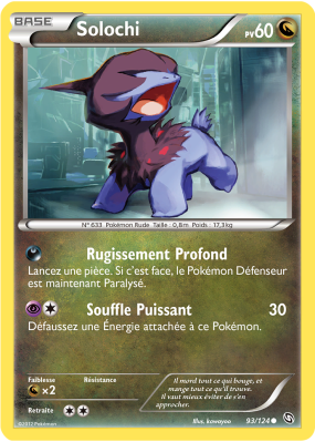 Carte Pokémon Solochi 93/124 Commune Dragons Exaltés