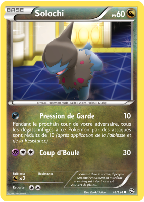 Carte Pokémon Solochi 94/124 Commune Dragons Exaltés