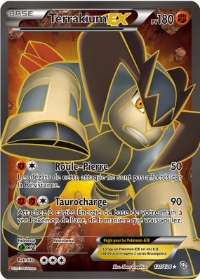 Carte Pokémon Terrakium-EX 121/124 Ultra Rare Dragons Exaltés