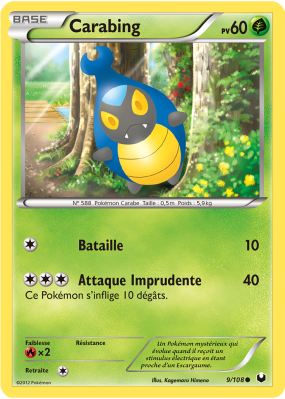 Carte Pokémon Carabing 9/108 Commune Explorateurs Obscurs