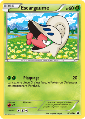 Carte Pokémon Escargaume 10/108 Commune Explorateurs Obscurs