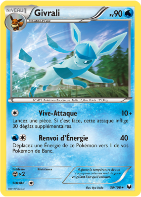 Carte Pokémon Givrali 30/108 Rare Explorateurs Obscurs