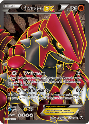 Carte Pokémon Groudon-EX 106/108 Ultra Rare Explorateurs Obscurs