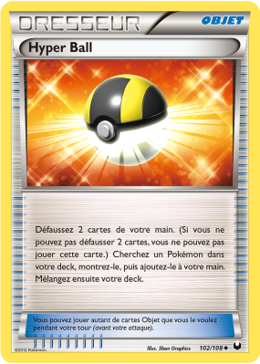 Carte Pokémon Hyper Ball 102/108 Peu commune Explorateurs Obscurs