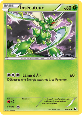 Carte Pokémon Insécateur 4/108 Peu commune Explorateurs Obscurs