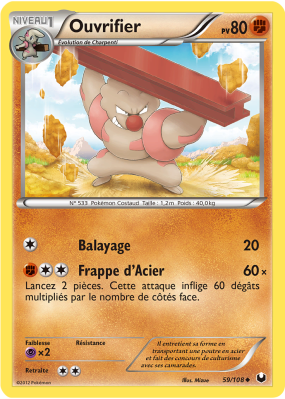 Carte Pokémon Ouvrifier 59/108 Peu commune Explorateurs Obscurs