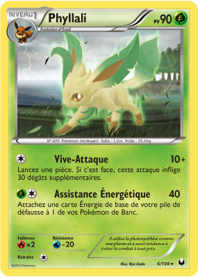 Carte Pokémon Phyllali 6/108 Rare Explorateurs Obscurs