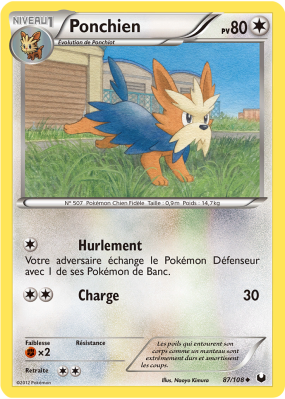 Carte Pokémon Ponchien 87/108 Peu commune Explorateurs Obscurs