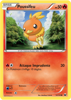 Carte Pokémon Poussifeu 14/108 Commune Explorateurs Obscurs