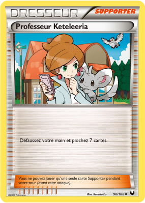 Carte Pokémon Professeur Keteleeria 98/108 Peu commune Explorateurs Obscurs