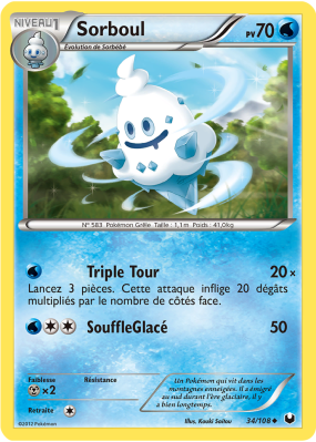Carte Pokémon Sorboul 34/108 Peu commune Explorateurs Obscurs