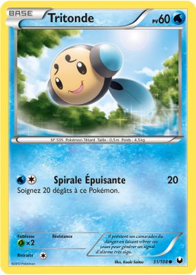Carte Pokémon Tritonde 31/108 Commune Explorateurs Obscurs