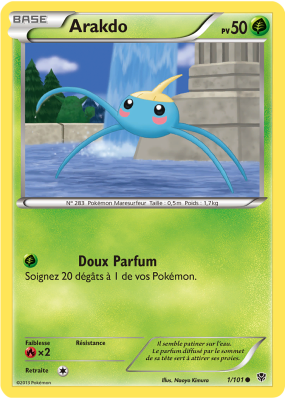 Carte Pokémon Arakdo 1/101 Commune Explosion Plasma
