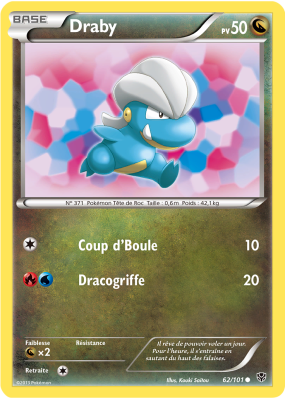 Carte Pokémon Draby 62/101 Commune Explosion Plasma