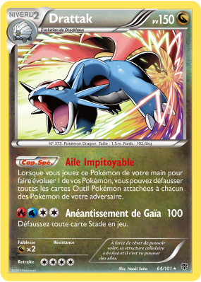 Carte Pokémon Drattak 64/101 Holographique Explosion Plasma