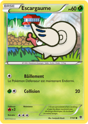 Carte Pokémon Escargaume 7/101 Commune Explosion Plasma