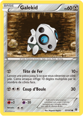 Carte Pokémon Galekid 57/101 Commune Explosion Plasma