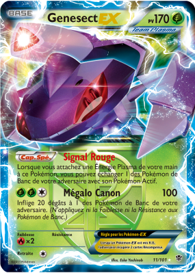 Carte Pokémon Genesect-EX 11/101 Ultra Rare Explosion Plasma