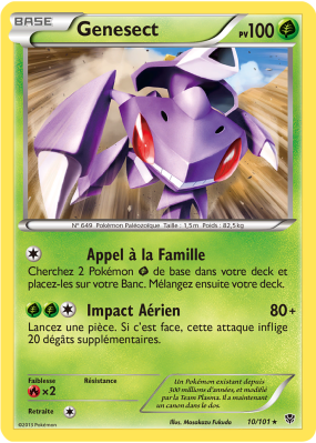 Carte Pokémon Genesect 10/101 Rare Explosion Plasma