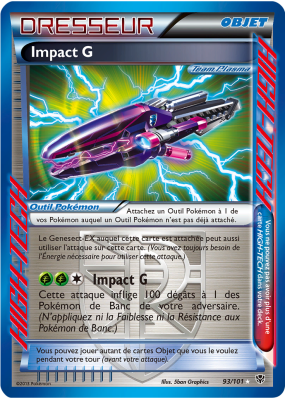 Carte Pokémon Impact G 93/101 HIGH-TECH Explosion Plasma
