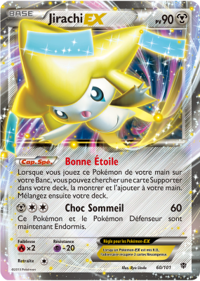 Carte Pokémon Jirachi-EX 60/101 Ultra Rare Explosion Plasma