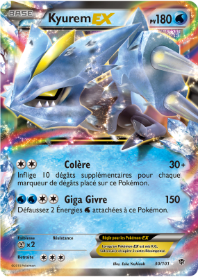 Carte Pokémon Kyurem-EX 30/101 Ultra Rare Explosion Plasma