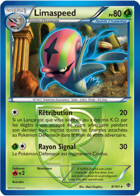 Carte Pokémon Limaspeed 8/101 Rare Explosion Plasma